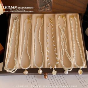 Bridal Pearl Jewelry Set with Case