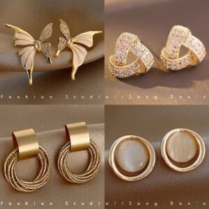 4 set of golden ear ring